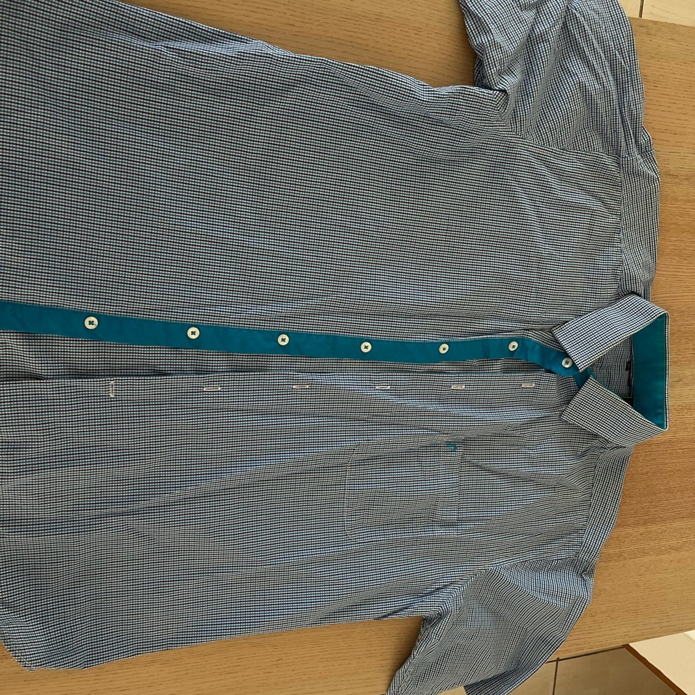 Men's Blue Checkered Shirt